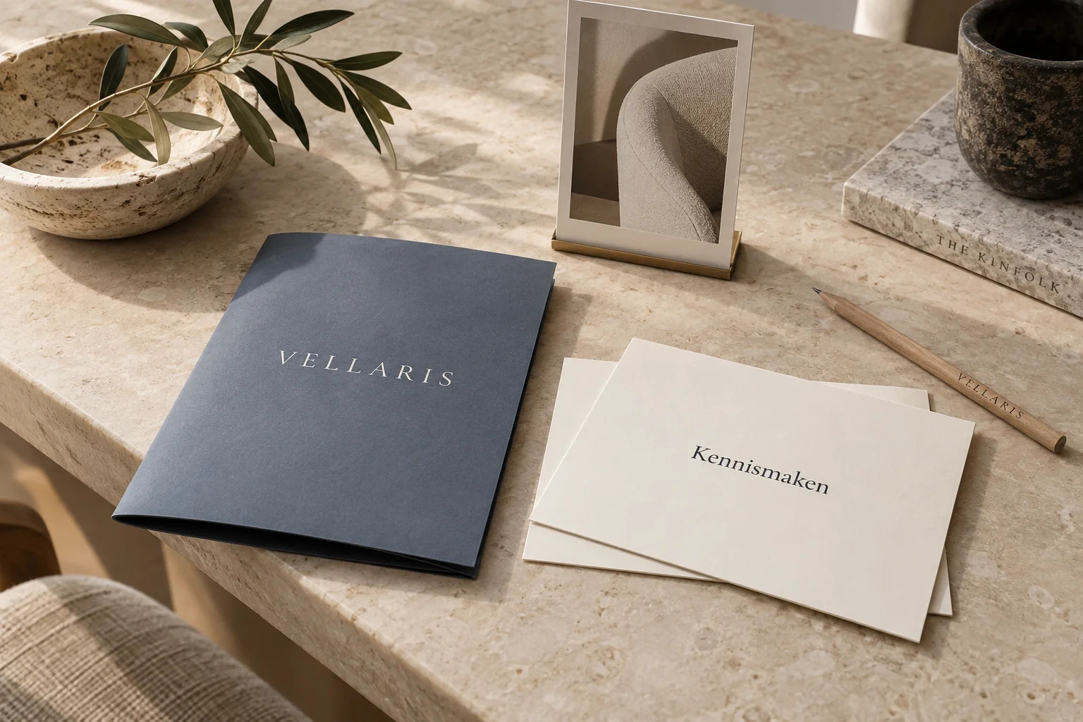 Vellaris brochures en uitnodigingen als voorbeeld van locatiemateriaal